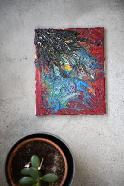 'About Iris' (Leinwandbild) | 'About Iris' (Canvas painting) | Thomas Krieber, München, 2026