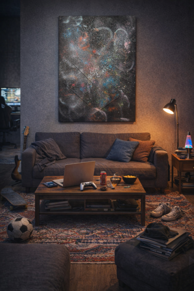 'Graffiti' (Leinwandbild) von Alissia C. | 'Graffiti' (Canvas painting) by Alissia C.